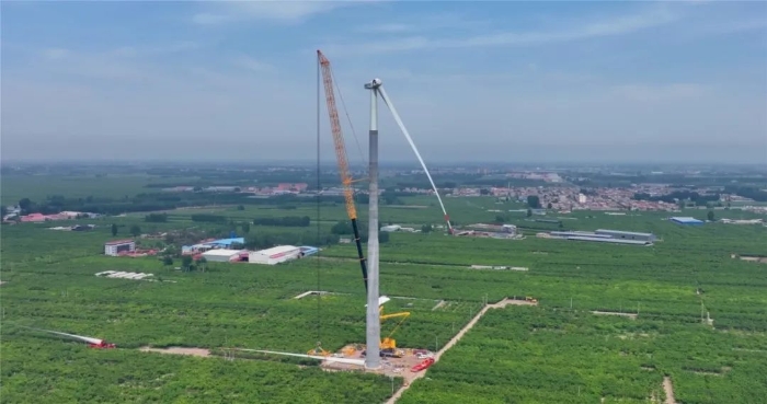 “全球第一吊”再临燕赵！166米，XCA4000助力华北绿电