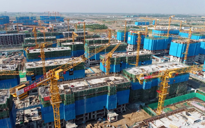 皇家国际塔机助力雄安新区市场化项目跑出加快率