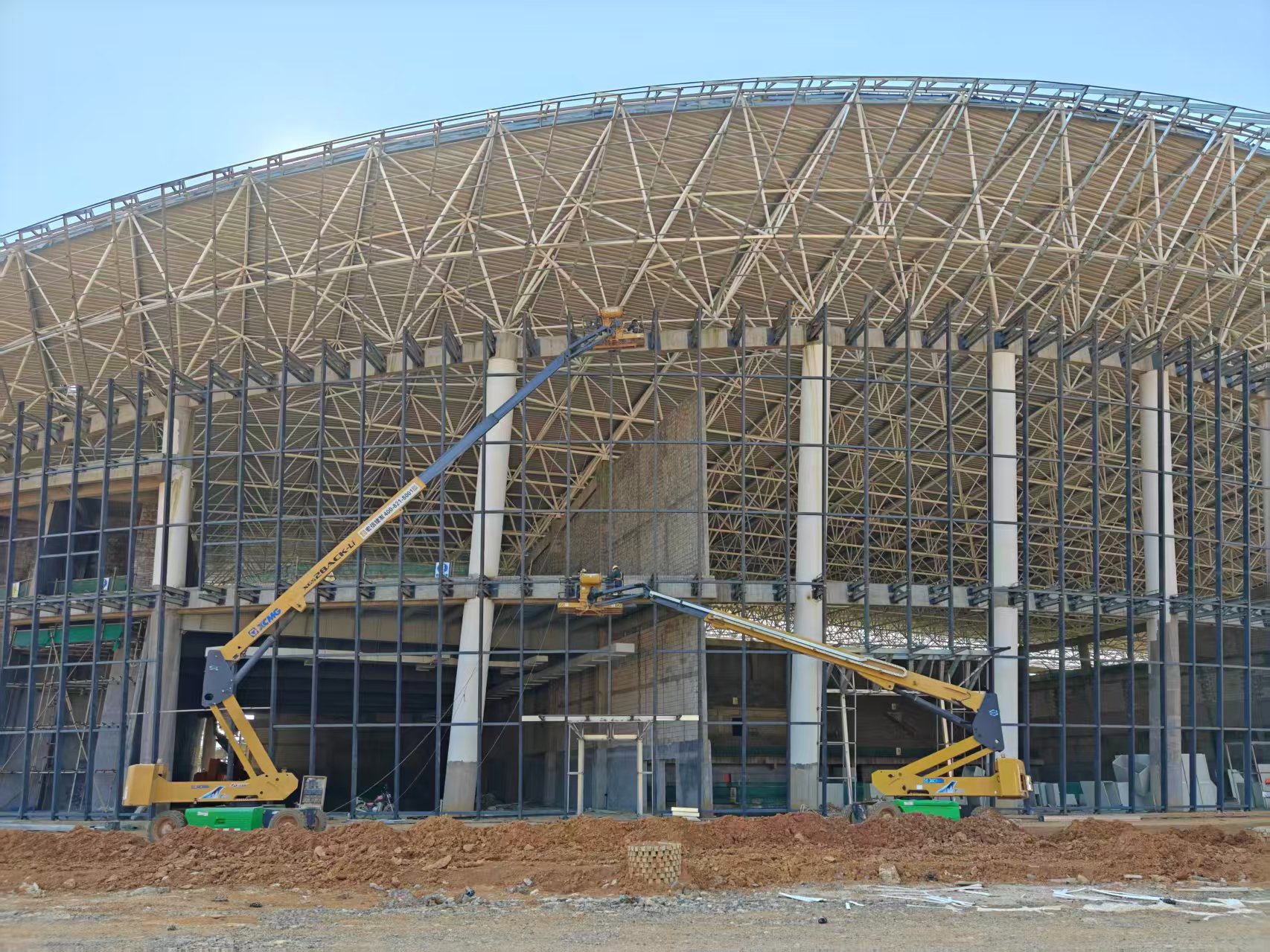 乒乓公园建设提快！XGS28ACK-Li助力打造广西靖西活动新地标